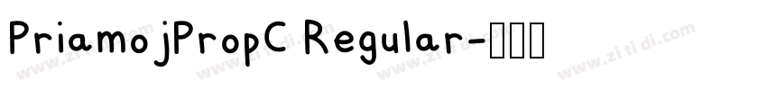 PriamojPropC Regular字体转换